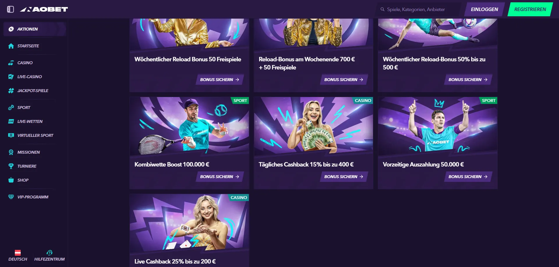 NaoBet Casino Willkommensbonus – 120% bis €500 + 240 Freispiele