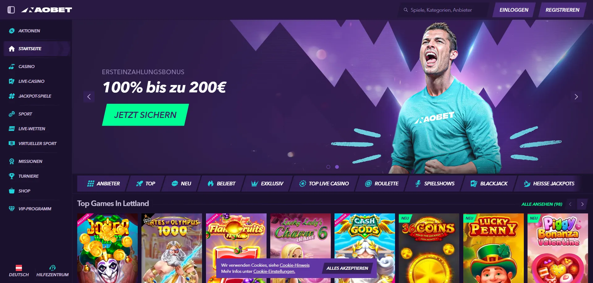 NaoBet Casino offizielle Webseite – Startseite Österreich 2026